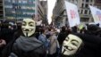 "Occupy Wall Street" қозғалысын қолдаушылар. Нью Йорк, 17 қараша, 2011 жыл.