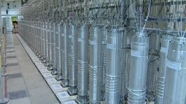 A bank of centrifuges are seen in what is described by Iranian state television as a facility in Natanz in February 2012.