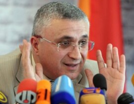 Garegin Azarian, chairman of Armenia's Central Election Commission