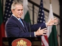 President Bush speaking in Sofia today (AFP)