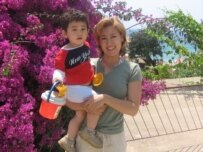 Umida Niyazova in a courtesy photo with her 2-year-old son (Courtesy Photo)