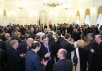 Conference delegates attend an opening reception in Vilnius (Courtesy Photo)