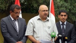 جانب من مؤتمر صحفي بأربيل لنقابتي "ذوي المهن الصحية العراقية" و"الكوادر الصحية في كردستان" 