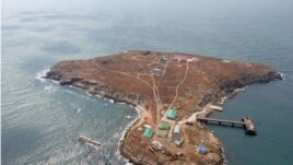 The disputed Serpents Island
