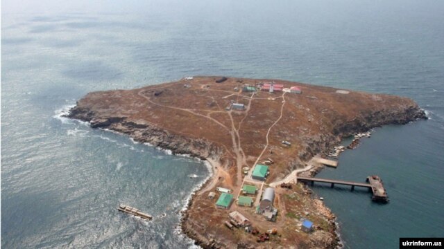 The disputed Serpents Island