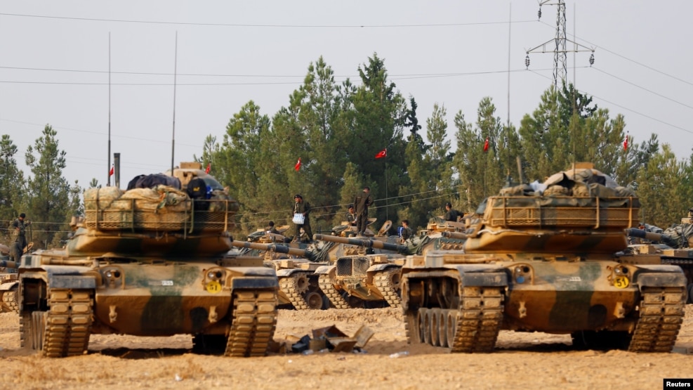 Along with its proxy rebel forces, the Turkish intervention into the conflict in Syria was the beginning of the advance on the Islamic State stronghold of Dabiq. (file photo)