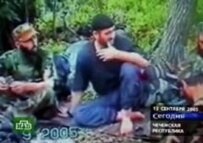 A Russian NTV grab taken June 17 shows Sadulayev in a Chechen mountain camp (AFP)
