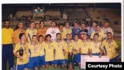 The Iraqi national football team in 2004