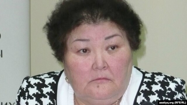 «Ар-намыс» ұйымының төрайымы Ғалия Әміртаева. Алматы, 12 сәуір 2012 жыл.