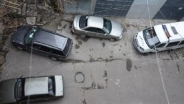 Armenia - A courtyard in Yerevan where opposition presidential candidate Paruyr Hayrikian was shot and wounded, 01Feb2013.