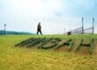 Надпись из цветов на подступах к дому Рамзана Кадырова в Гудермесе. 3 июля 2006 г.