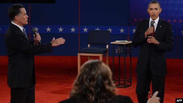 The debate was in a "town hall"-style format, with the candidates taking questions from the audience.