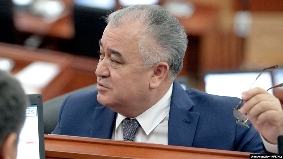 Қырғызстан парламенті депутаты, «Атамекен» партиясының жетекшісі Омурбек Текебаев.