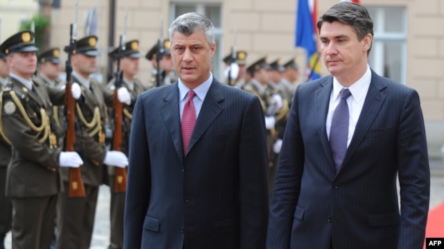 Susret premijera Kosova i Hrvatske Hašima Tačija i Zorana Milanovića, Zagreb, studeni 2012