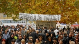 Pamje nga një protestë e mëparshme e serbëve në pjesën veriore të Kosovës