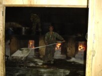 A kitchen at an ANA canteen (RFE/RL)