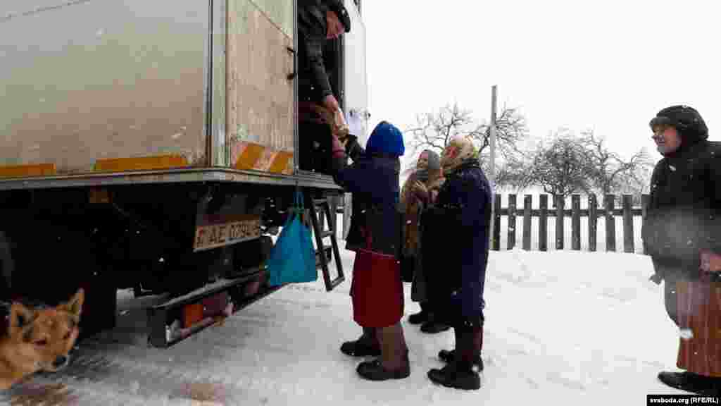 Customers like to say you can get "all the necessities" at such a mobile shop, which in this case stops once a week in around 15 to 16 villages.