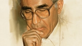 چهره ناصر کاتوزیان در اثری از برادر نقاش او مرتضی کاتوزیان