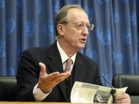 Antonia Maria Costa briefing the media at UN headquarters on March 21 (official site)