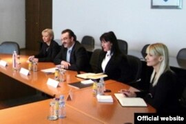 Ministar Svetozar Čiplić sa saradnicima tokom posjete Sarajevu