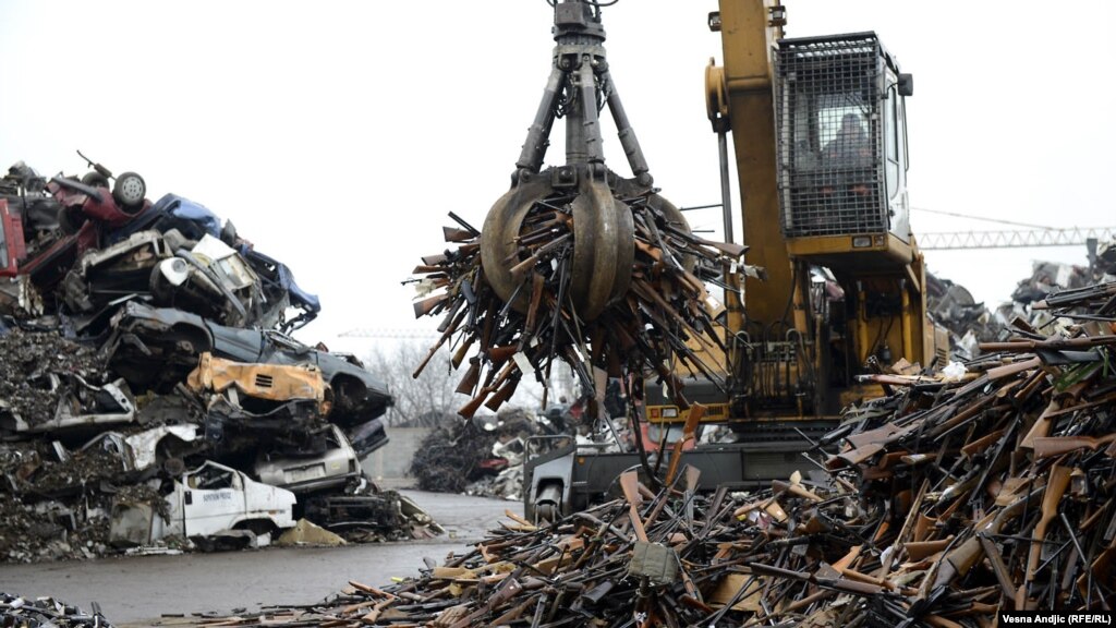 scrap metal recycling center