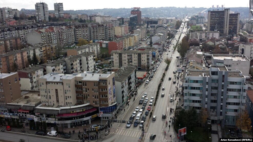 Pamje e një pjese të Prishtinës