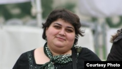 RFE/RL contributor Khadija Ismayilova, Baku, 16 Feb 2012.