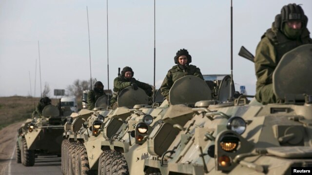 Russia has been accused of massing forces on Ukraine's borders.