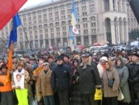 Orange was sparse on Independence Square today (RFE/RL)