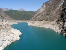 Kyrgyzstan -- Toktogul reservoir, Jun2008