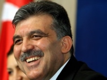 Turkey -- Foreign Minister Abdullah Gul at a press conference at the parliament in Ankara, 24Apr2007