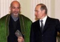 Afghan President Hamid Karzai (left) and Russian President Vladimir Putin (file photo) (CTK)