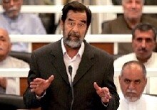 Iraq -- Saddam Hussein at trial, 19 October 2005