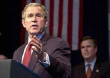 U.S. -- Bush spkng, Pres George W.