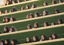 Iran -- students, women observing parliament on 20Nov2005