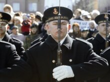 Lithuania – Military – Ceremony to celebrate Lithuania's accession to NATO, Vilnius, 2Feb2004