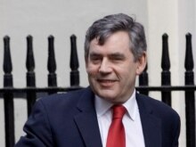 U.K. -- Chancellor of the Exchequer Gordon Brown leaves the 10 Downing Street, London, 10May2007