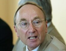 Serbia/Kosovo -- Joachim Ruecker at the UN Mission in Kosovo (UNMIK) headquarters in Pristina, 14Aug2006