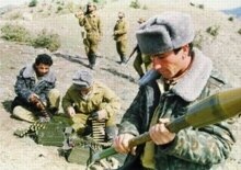 Nagorno-Karabakh -- Azerbaijani soldiers (1992)