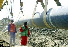 Azerbaijan -- BTC pipeline construction x