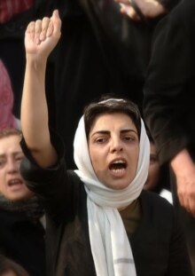Iran - A woman activist, Parvin Ardalan, undated