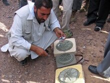 Afghanistan -- Iranian-made land mines found in Afghanistan, 04Jun2007