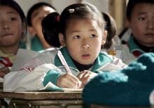 Young schoolgirl in China (epa)