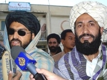 Afghanistan -- Taliban representatives Mullah Bashir (L) and Mullah Nasrullah addresse the media in Ghazni, 28Aug2007