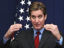 Georgia -- Matthew Bryza, US Deputy Assistant Secretary for European and Eurasian Affairs, speaks at a news conference in Tbilisi, 14Nov2007