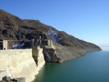 Kyrgyzstan --The Kirov water reserve, located in the basin of Talas river, Dec2005