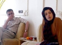Iran -- Taqi Rahmani (L) and Narges Mohammadi, undated