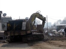 Tajikistan -- Destroyed synagogue in Dushanbe, 20June2008