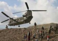A Chinook helicopter shown flying in Afghanistan (epa)