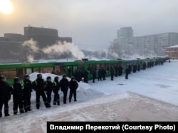 На акции протеста 31 января, Красноярск